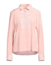 Caliban Woman Shirt Light Pink Size 6 Silk, Elastane In Pink