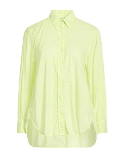 Caliban Woman Shirt Lime Green Size 4 Cotton