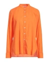 Caliban Woman Shirt Orange Size 10 Cotton