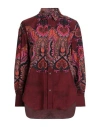 Caliban Woman Shirt Orange Size 10 Cotton, Elastane