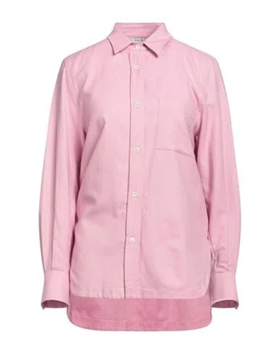 Caliban Woman Shirt Pink Size 14 Cotton