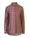 Caliban Woman Shirt Pink Size 4 Cotton, Tencel In Pink