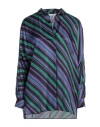 Caliban Woman Shirt Purple Size 6 Viscose, Silk In Purple