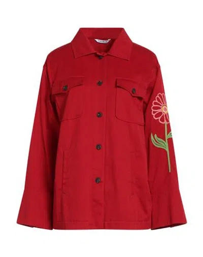Caliban Woman Shirt Red Size M Cotton