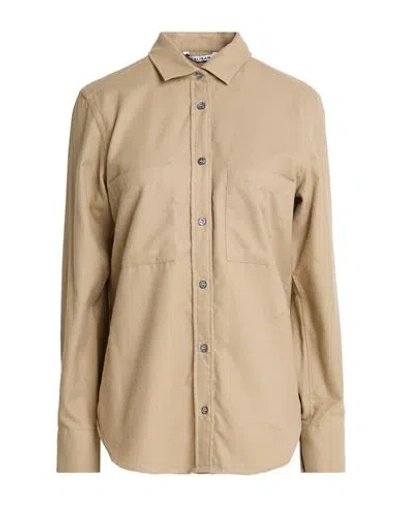 Caliban Woman Shirt Sand Size 4 Cotton