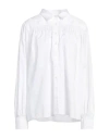 Caliban Woman Shirt White Size 16 Cotton In White