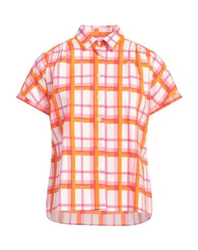 Caliban Woman Shirt Pink Size 8 Cotton, Elastane In White