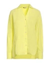 Caliban Woman Shirt Yellow Size 8 Cotton