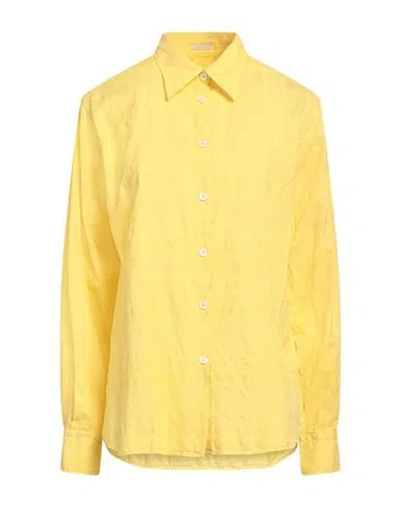 Caliban Woman Shirt Yellow Size L Cotton