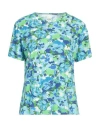 Caliban Woman T-shirt Azure Size 12 Polyamide, Elastane In Blue