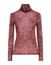 Caliban Woman T-shirt Mauve Size 8 Modal, Wool In Purple