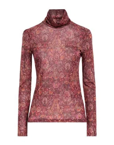 Caliban Woman T-shirt Mauve Size 8 Modal, Wool In Purple