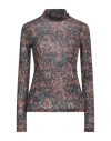 Caliban Woman T-shirt Midnight Blue Size 4 Modal, Wool