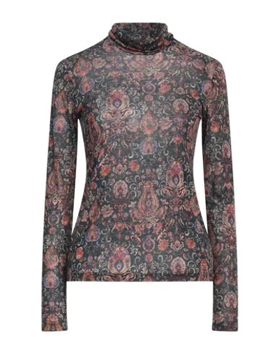Caliban Woman T-shirt Midnight Blue Size 4 Modal, Wool