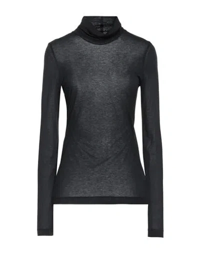 Caliban Woman T-shirt Midnight Blue Size 10 Modal, Wool