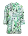 Caliban Woman Top Green Size 8 Cotton In Green