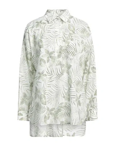 Caliban Woman Top Light Green Size 6 Cotton