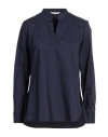 Caliban Woman Top Midnight Blue Size 4 Cotton, Polyamide, Elastane