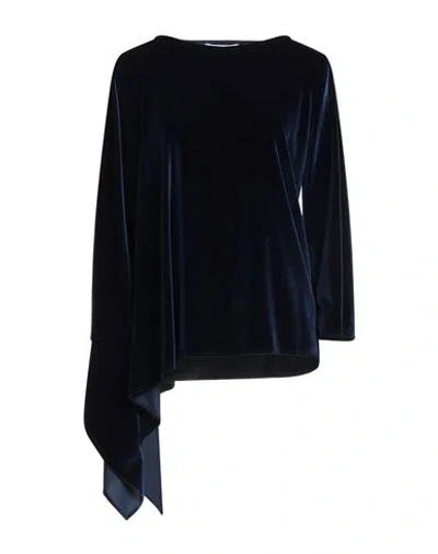 Caliban Woman Top Midnight Blue Size 4 Polyester, Elastane