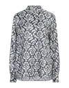 Caliban Woman Top Midnight Blue Size 8 Silk In Blue