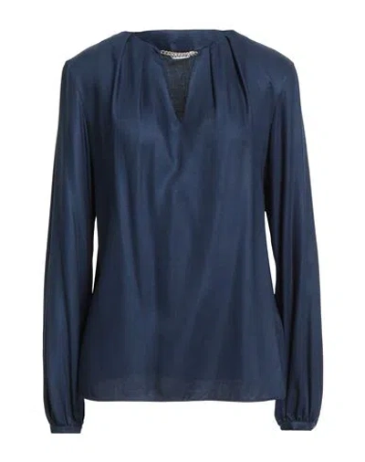 Caliban Woman Top Navy Size 6 Viscose