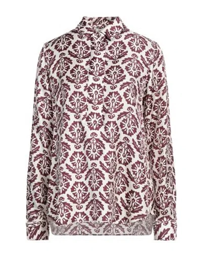 Caliban Woman Top Plum Size 8 Silk In Brown