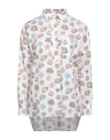 Caliban Woman Top White Size 10 Cotton