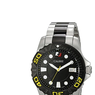 Calibre Akron Black Dial Men's Two Tone Watch Sc-5a1-04-002