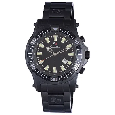 Calibre Hawk Date Men's Watch In Black