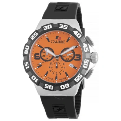 Calibre Lancer Orange Dial Chronograph Men's Watch Sc-4l2-04-079