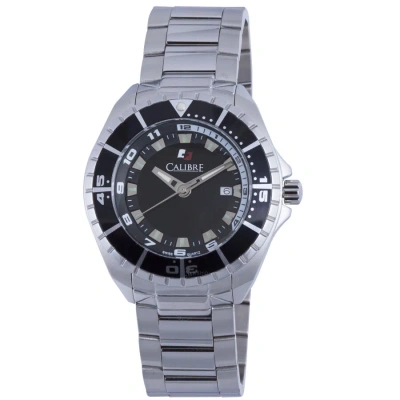 Calibre Sea Knight Black Dial Men's Stainless Steel Watch Sc-5s2-04-001.7 In Blue