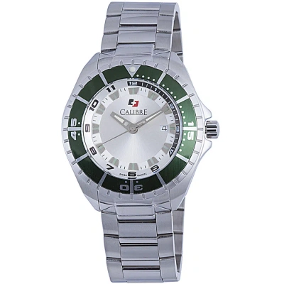 Calibre Sea Knight White Dial Stainless Steel Men's Watch Sc-5s2-04-001-6 In Metallic