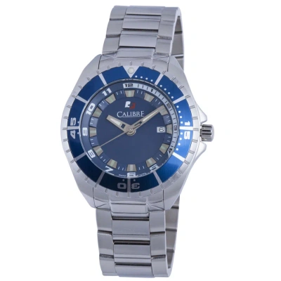 Calibre Sea Knoght Blue Dial Stainless Steel Men's Watch Sc-5s2-04-001-3