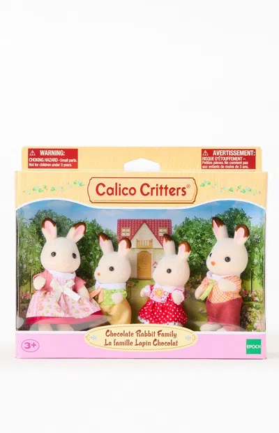 Calico Critters Chocolate Rabbit Family Figures In Assorted In Multi