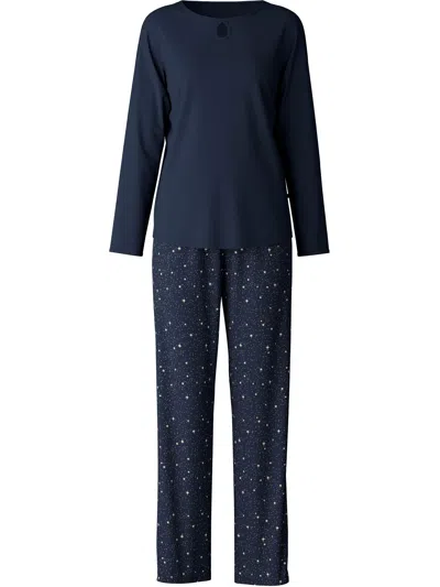 Calida Blue Cotton Sweat Dreams Pajamas
