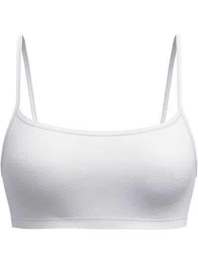 Calida Seamless Bustier Soft Fabric Adjustable Straps In White