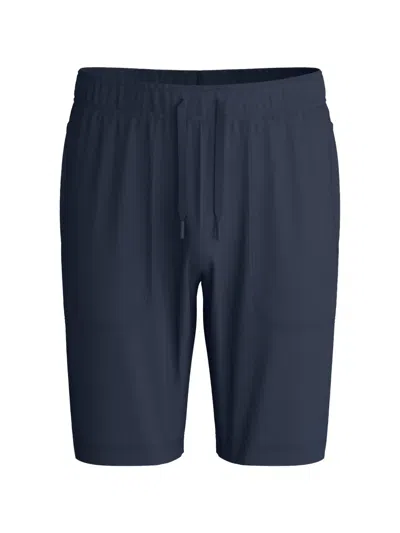 Calida Drawstring-waistband Shorts In Blue
