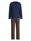 Calida Geometric-pattern Pyjamas In Blue