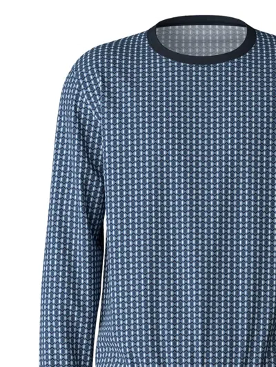 Calida Graphic-print Pajamas In Blue