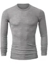 Calida Men Grey Cotton Modal Sweater In Gray