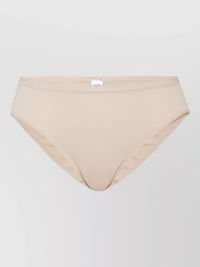 Calida Mid Rise Seamless Brief Elastic Waistband In Neutral