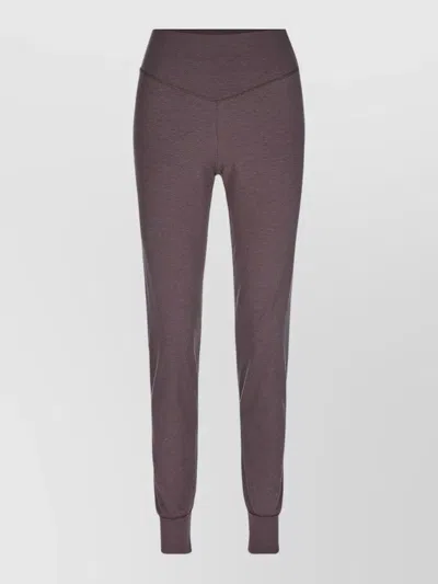 Calida Pants Elastic Waistband Ribbed Cuffs Seams In Multi