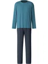 Calida Geometric-pattern Pajama In Blue