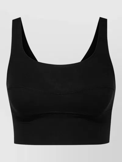 Calida Scoop Neck Stretch Bustier Wide Straps In Black