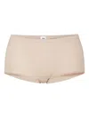Calida Seamless High Rise Underwear Elastic Waistband In Brown
