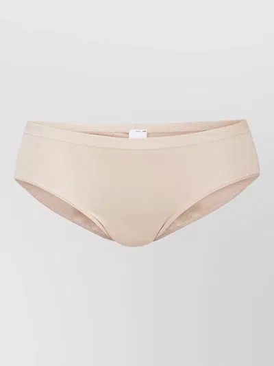 Calida Seamless Mid Rise Underwear Brief Elastic Waistband In Neutral