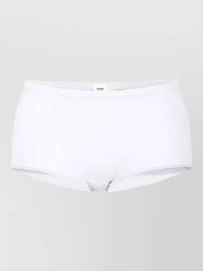 Calida Seamless Mid Rise Underwear Elastic Waistband In White
