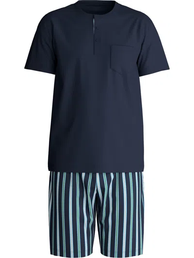 Calida Relax Choice Pyjama Set In Blue