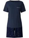 Calida Pocket Star-print Pyjamas In Blue