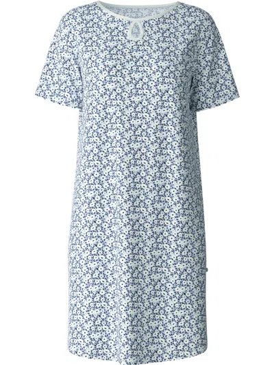 Calida Floral-print Nightdress In Blue
